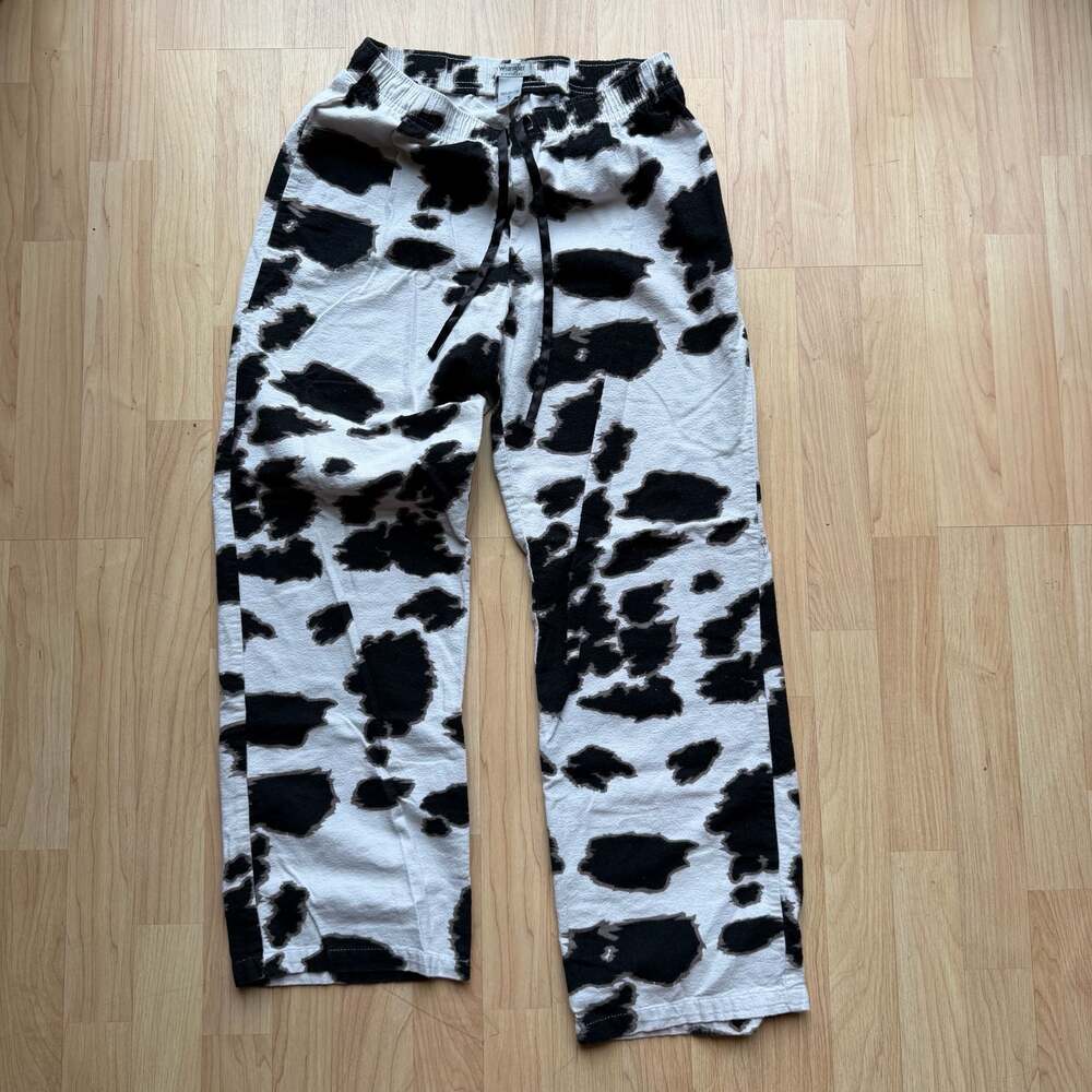 Wrangler Women's Flannel Cow Print 100% Cotton Pajama Pants Size Small